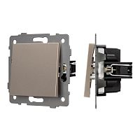 Механизм выключателя одноклавишный проходной SWT-MKP1-PL-GD-V (250V, 10A) Arlight 049874