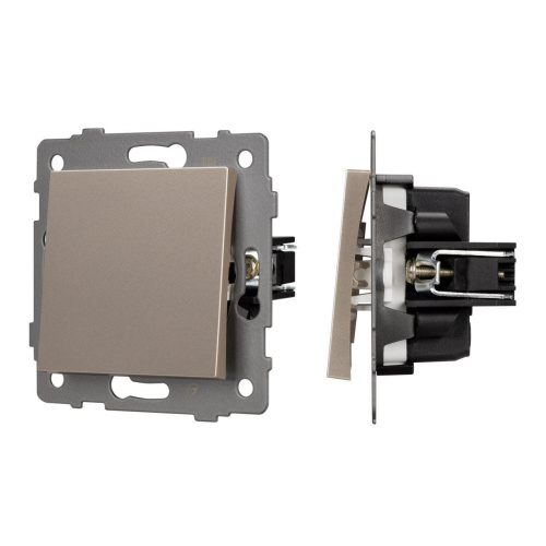 Механизм выключателя одноклавишный проходной SWT-MKP1-PL-GD-V (250V, 10A) Arlight 049874 Механизм выключателя одноклавишный проходной SWT-MKP1-PL-GD-V (250V, 10A) Arlight 049874