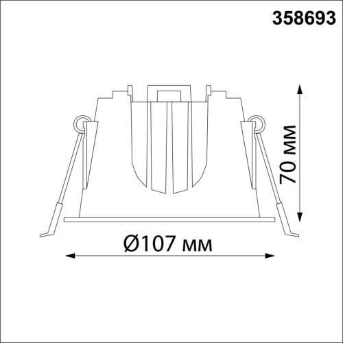 358693 SPOT NT21 462 белый/хром Светильник встраиваемый светодиодный IP20 LED 4000К 20W 100-265V KNOF фото 3 358693 SPOT NT21 462 белый/хром Светильник встраиваемый светодиодный IP20 LED 4000К 20W 100-265V KNOF фото 3
