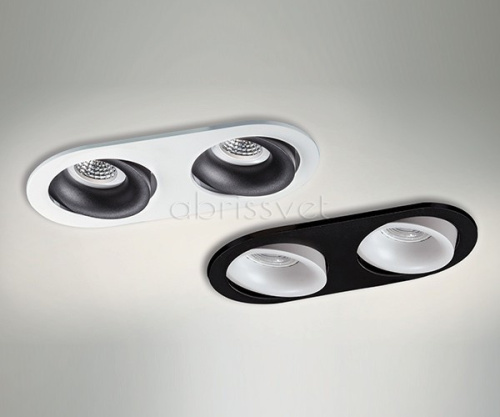 DE-2002 black светильник встраиваемый поворотный фото 8