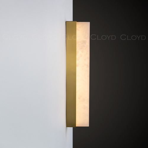 Бра Cloyd ISOKRAT-A W1 / выс. 37 см - алебастр - латунь (арт.20809) фото 5 Бра Cloyd ISOKRAT-A W1 / выс. 37 см - алебастр - латунь (арт.20809) фото 5