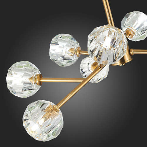 SL1166.303.09 Светильник подвесной ST-Luce Латунь/Прозрачный G9 LED 9*5W ROMANO фото 2