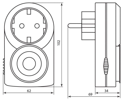 Розетка с таймером Feron TM50 суточная мощность 3500W/16A фото 2