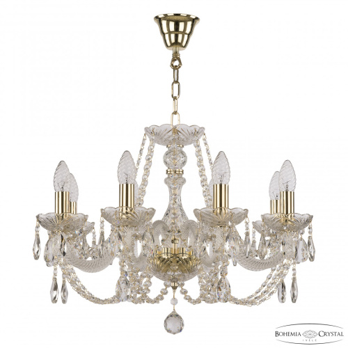 Люстра хрустальная 101/8/195 G Bohemia Ivele Crystal (Богемия Ивеле Кристалл)
