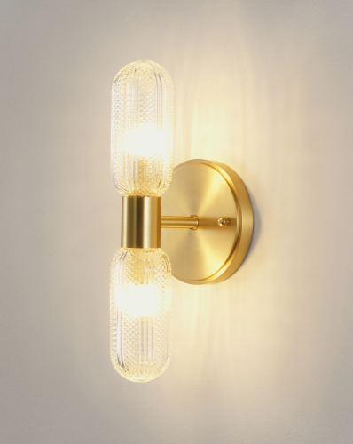 Светильник настенный Moderli V11018-2W Brass фото 5 Светильник настенный Moderli V11018-2W Brass фото 5