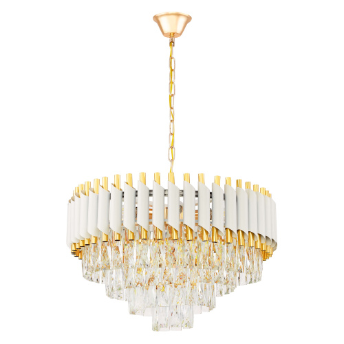 Хрустальная подвесная люстра Lumina Deco Funneli LDP 6003-500 WT+F.GD фото 7