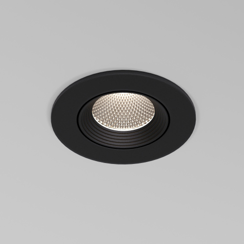 Светильник встраиваемый светодиодный Even черный 25094/LED фото 2