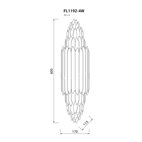 Бра Selena FL1192-4W фото 4
