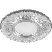 Светильник встраиваемый с белой LED подсветкой Feron CD903 потолочный MR16 G5.3 белый