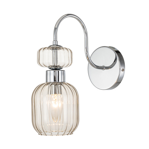 Настенный светильник Escada 1141/1A E14*60W Chrome/Beige Настенный светильник Escada 1141/1A E14*60W Chrome/Beige