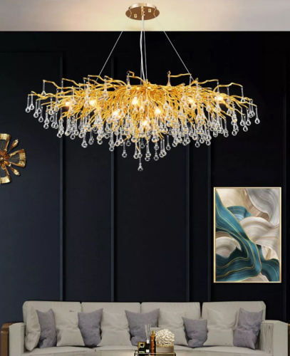 Люстра XX19001-150 gold фото 3