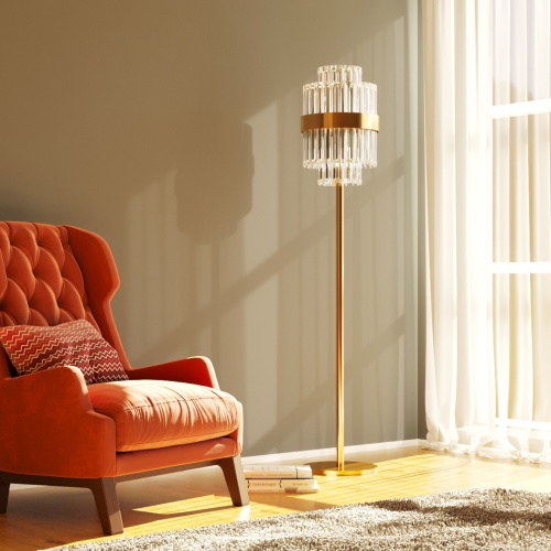 Торшер Cloyd BROTIGAN-A F6 / выс. 170 см - золото (арт.40014) Торшер Cloyd BROTIGAN-A F6 / выс. 170 см - золото (арт.40014)