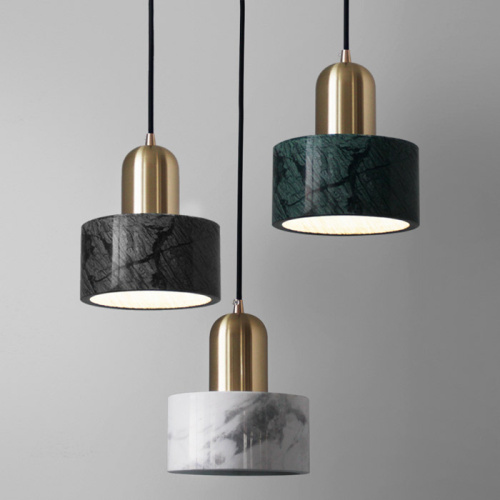 Подвесной светильник Cloyd ANTUAN P1 / Ø15 см - латунь светл. - зелен.мрамор (арт.10931) фото 3