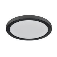 7788/18L MITRA LED SN 537 Светильник пластик/белый/черный LED 18Вт 3000/4000/6500К D225 IP44 CCT/датчик движения NEBULA BLACK