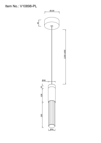 Светильник подвесной светодиодный Moderli V10898-PL Ran фото 5