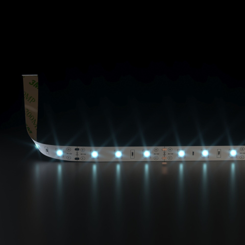 Комплект светодиодной ленты 12 В 4,8 Вт/м 60 Led/м 2835 IP20, холодный белый свет 6500К, 5 м Набор светодиодной ленты 12V 4,8W 60Led 2835 IP20 холодный белый, 5м фото 2 Комплект светодиодной ленты 12 В 4,8 Вт/м 60 Led/м 2835 IP20, холодный белый свет 6500К, 5 м Набор светодиодной ленты 12V 4,8W 60Led 2835 IP20 холодный белый, 5м фото 2