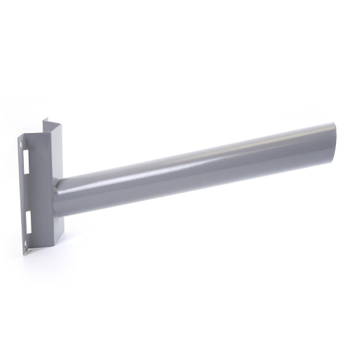 Кронштейн для уличных (консольных) светильников под бандажную ленту, посадочный диаметр 48мм, серый, ДС-4 фото 2