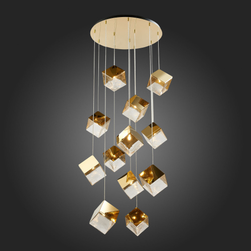 SL1182.203.12 Светильник подвесной ST-Luce Золотистый/Прозрачный, Золотистый G9 12*5W RIELLO фото 4