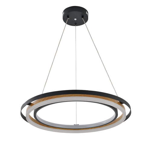Подвесной светильник Escada 10248/2 LED*82W Black/Wood фото 2 Подвесной светильник Escada 10248/2 LED*82W Black/Wood фото 2