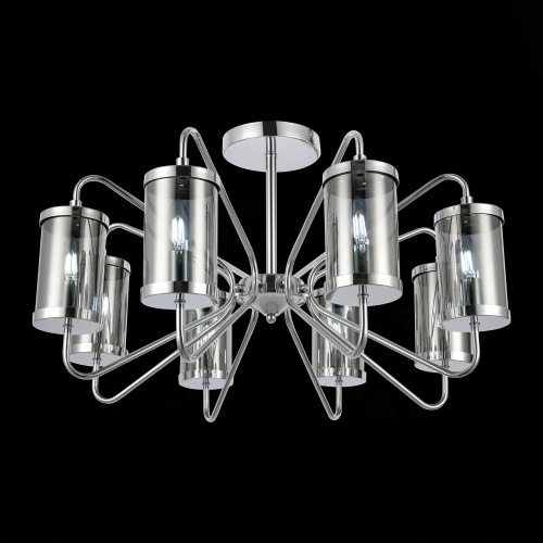 SLE102302-08 Светильник потолочный Хром/Дымчатый E14 8*40W VALIERI SLE102302-08 Светильник потолочный Хром/Дымчатый E14 8*40W VALIERI