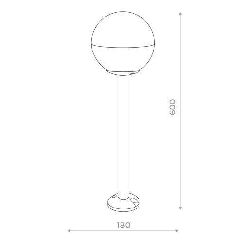 SL9000.405.01 Светильник уличный наземный ST-Luce Черный/Белый E27 1*40W OMBRA фото 2