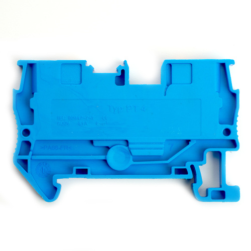 Зажим пружинный, 3-проводной проходной ЗНИ - 4 ,JXB PT 4  TW , синий LD573-2-40 фото 3