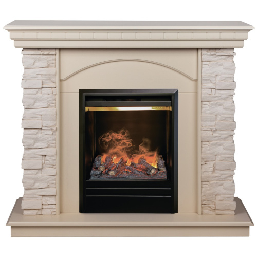Электрокамин RealFlame Elford WT белый дуб с очагом 3D Olympic Электрокамин RealFlame Elford WT белый дуб с очагом 3D Olympic