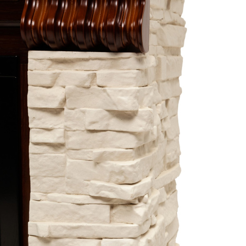 Электрокамин RealFlame Michigan 42/BV NT орех с очагом Beverly 1000 фото 5