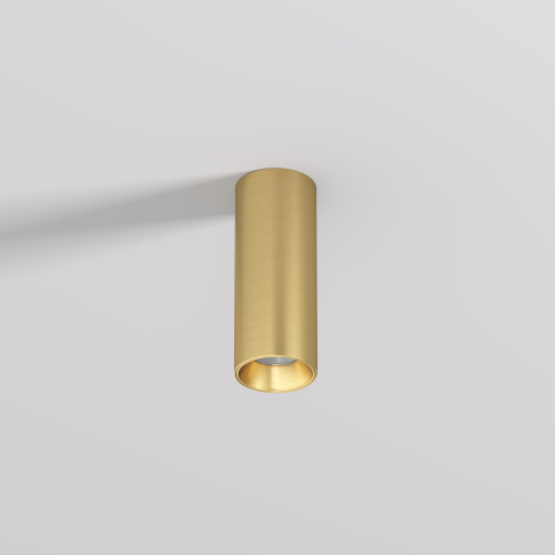 DK2615-SB Накладной светильник SHINE TUBE со светодиодом, D45*H115, IP20, 3000К, 7W, RA?90, сатинированная латунь, алюминий фото 3