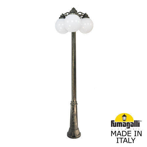 Fumagalli Садово-парковый фонарь FUMAGALLI RICU BISSO/G250 3L DN G25.157.S30.BYE27DN Fumagalli Садово-парковый фонарь FUMAGALLI RICU BISSO/G250 3L DN G25.157.S30.BYE27DN
