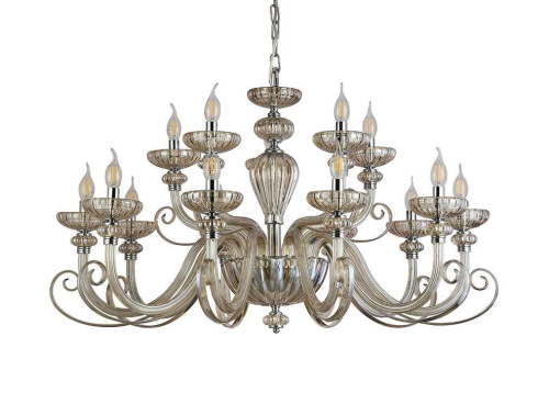 Подвесная люстра Newport 8620+5/C chrome cognac М0071595 Подвесная люстра Newport 8620+5/C chrome cognac М0071595