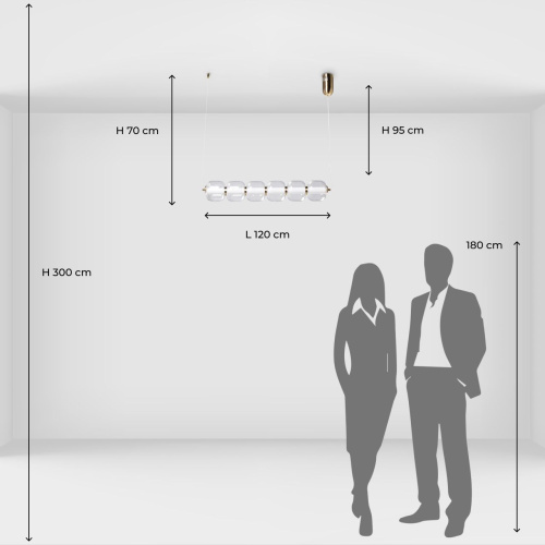 Подвесной светодиодный светильник De City Мадлен 424018501 фото 4