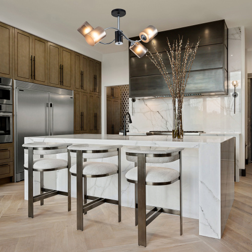 Светильник на штанге Escada 661/4PL E27*60W Black/Chrome фото 2