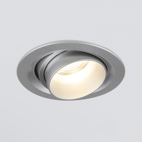 Встраиваемый светодиодный светильник с регулировкой угла освещения 9920 LED 15W 4200K серебро фото 4 Встраиваемый светодиодный светильник с регулировкой угла освещения 9920 LED 15W 4200K серебро фото 4