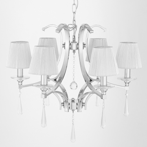 Хрустальная подвесная люстра Lumina Deco Venisia LDP 8810-6 SL фото 6 Хрустальная подвесная люстра Lumina Deco Venisia LDP 8810-6 SL фото 6