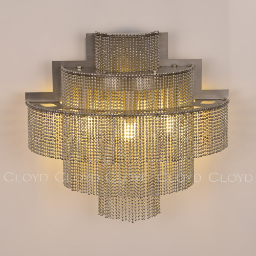 Бра Cloyd ONASSIS W3 / выс. 27 см - хром (арт.20371)