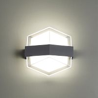 358575 STREET NT21 728 темно-серый Ландшафтный настенный светильник IP54 LED 4000K 12W 85-265V KAIMAS