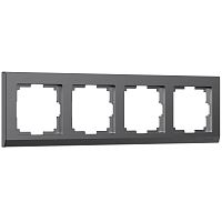 Рамка из поликарбоната на 4 поста Stark графит матовый W0041864