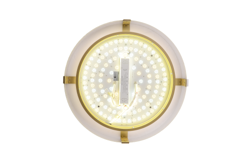 Накладной светильник с подсветкой золото LED 72+15Вт D50см Zortes GERDA ZRS.1097.50 фото 7