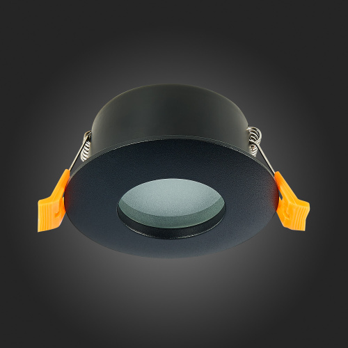 ST213.408.01 Св-к встр. Черный GU10 1*50W  IP44 D84xH50 220V Без ламп Встраиваемые светильники фото 8