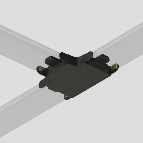 Соединитель Т-образный для треков Air, серия Base, пластик, чёрный фото 3