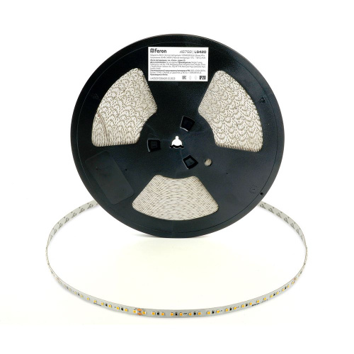 Лента светодиодная стабилизированная 120SMD(2835)/м 8Вт/м 48V 40000*10*1.22мм 4000К, IP20 LS420 FERON фото 7