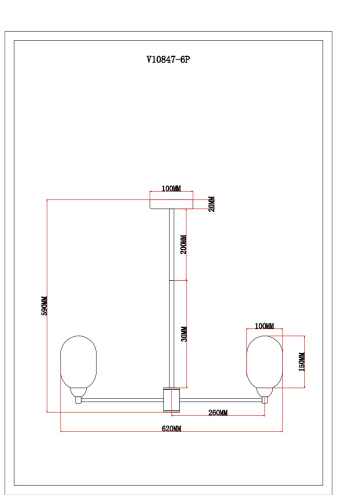 Люстра подвесная Moderli V10847-6P Gracy фото 3 Люстра подвесная Moderli V10847-6P Gracy фото 3