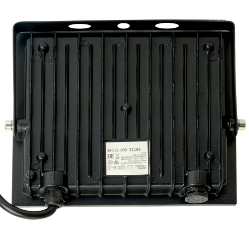 Светодиодный прожектор SAFFIT SFL51-100 IP65 100W 6500K черный фото 6