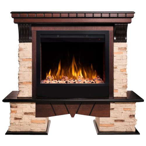 Электрокамин RealFlame Rockland AO античный дуб с очагом Saphir 25,5 фото 2 Электрокамин RealFlame Rockland AO античный дуб с очагом Saphir 25,5 фото 2