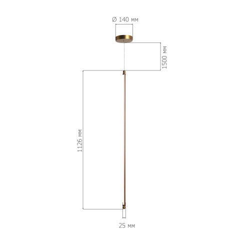 SL6225.303.01 Светильник подвесной ST-Luce Латунь/Терракотовый, Белый LED 1*12W 3000K BRICK фото 2