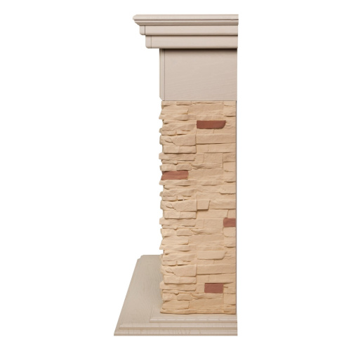 Каминокомплект NEAPOLIS/ЛАНКАСТЕР Слоновая кость с очагом Электроочаг MAJESTIC LUX/МАДЖЕСТИК фото 6