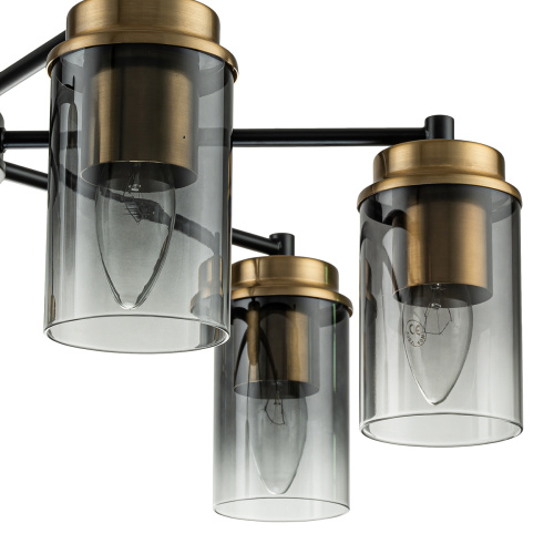 Светильник на штанге Escada 2118/7P E14*40W Black/Brass фото 4 Светильник на штанге Escada 2118/7P E14*40W Black/Brass фото 4