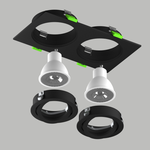 011626 Светильник SINGO BASE Quad X2 MR16 ЧЕРНЫЙ фото 4