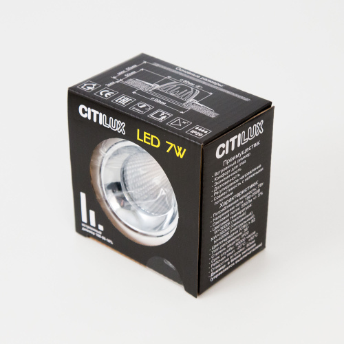 Citilux Альфа CLD001NW4 LED Встраиваемый светильник Белый Чёрный фото 5 Citilux Альфа CLD001NW4 LED Встраиваемый светильник Белый Чёрный фото 5